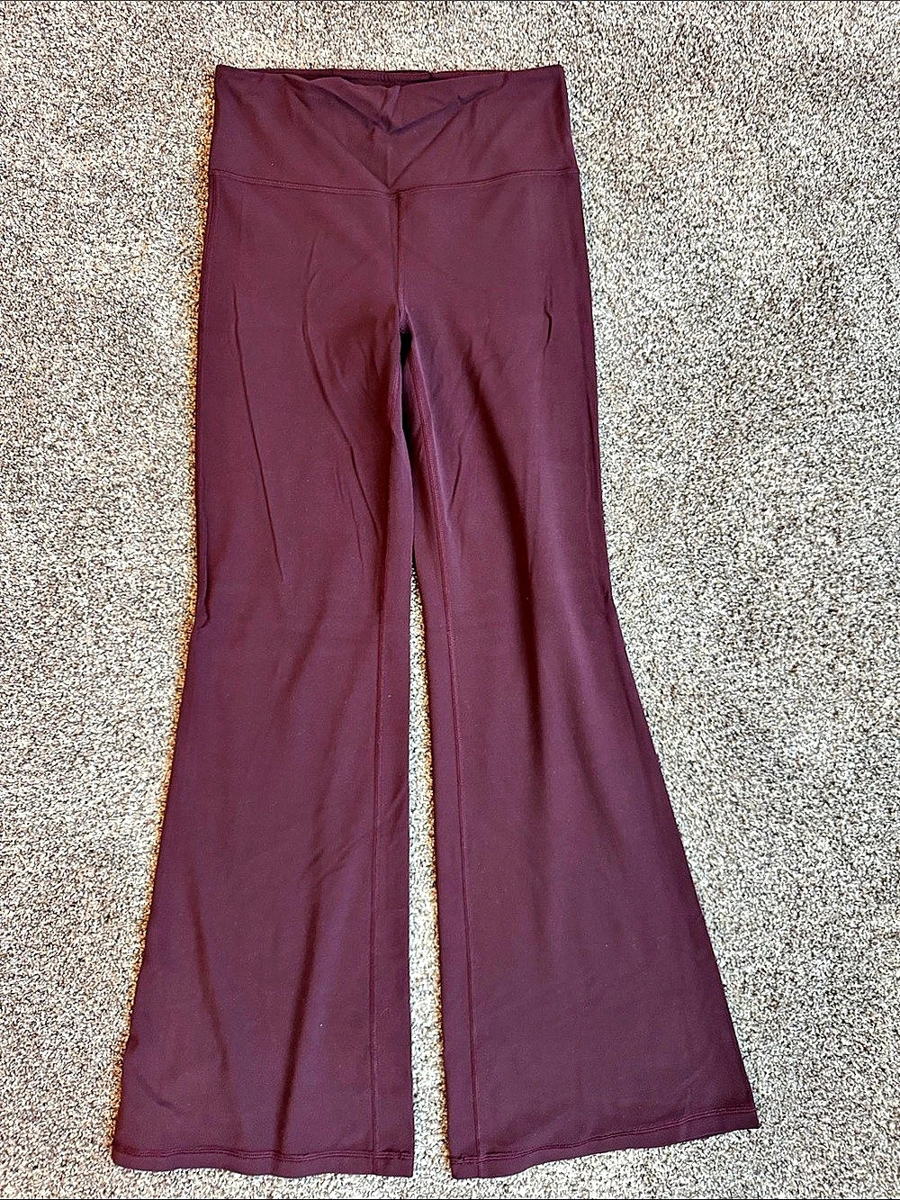Athleta Elation Flare Pant maroon  Medium
